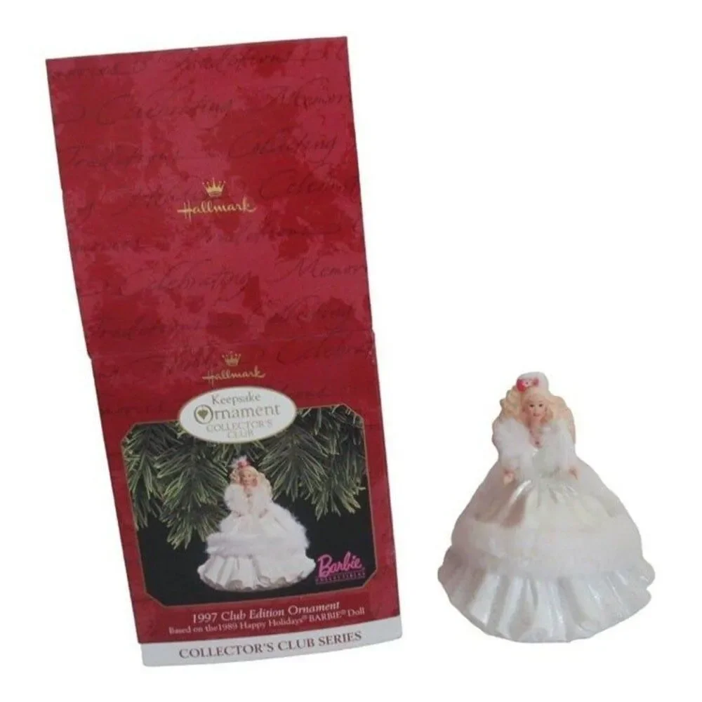 Barbie Hallmark Keepsake Ornament Collector’s Club Series – Lot of 5